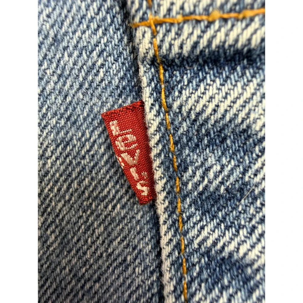 Vintage Levis 555 Relaxed Fit Straight Leg Jeans Blue Mens 38x30 (EE32)